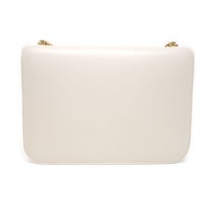 Saint Laurent Paris Calf Leather BLANC VINTAGE Carre Shoulder Bag